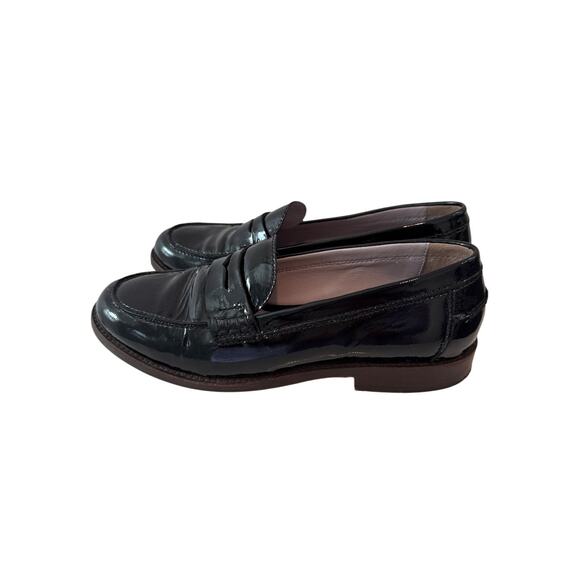 Johnston and Murphy Gwynn Black Patent Penny Loafers, 8 - Picture 4 of 10